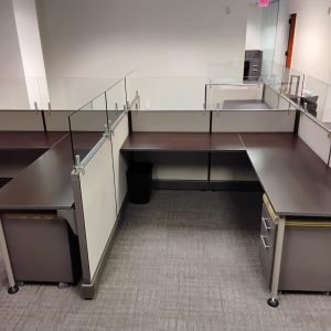 Set of Quality High End Used Cubicles installed for one our happy customers.