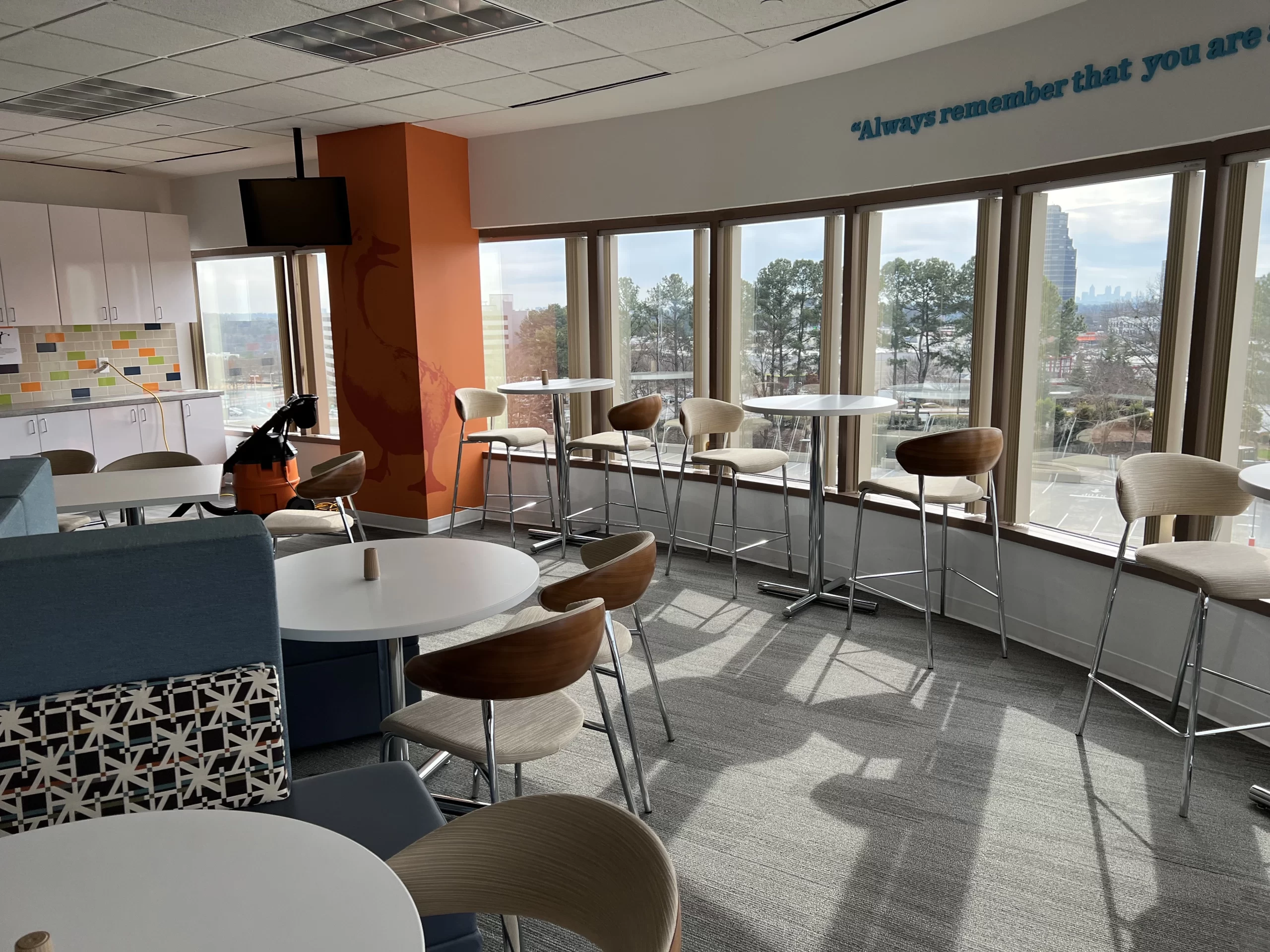 Used Office Furniture in a break room