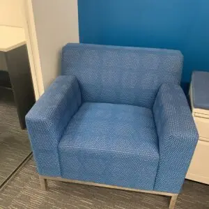 Used HBF Blue Upholstered Lounge Chair